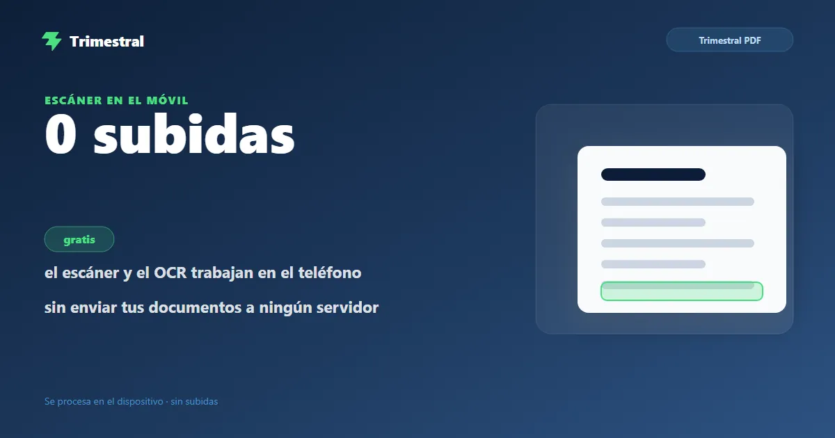 Escanear documentos con el móvil y pasarlos a PDF sin subirlos a internet