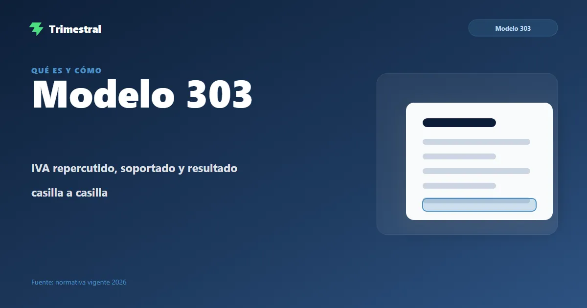 Qué es el Modelo 303 y cómo rellenarlo en 2026