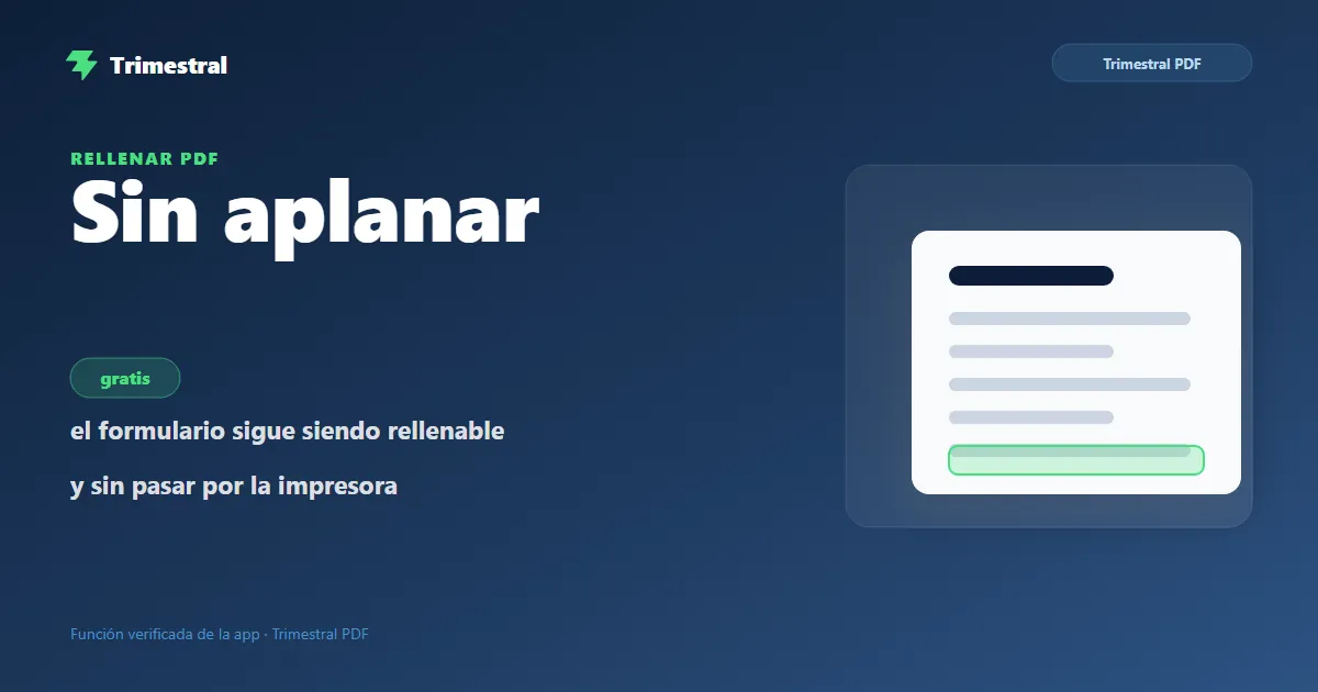 Rellenar un formulario PDF desde el móvil sin imprimirlo