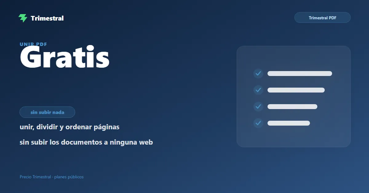 Unir varios PDF en uno desde el móvil sin subirlos a internet